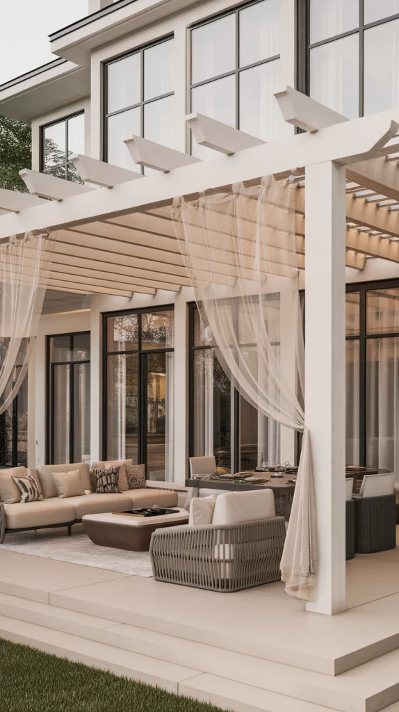 Attached Pergolas design