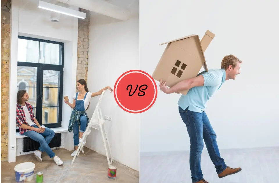 Comparison between Room Addition and Moving to Another place.