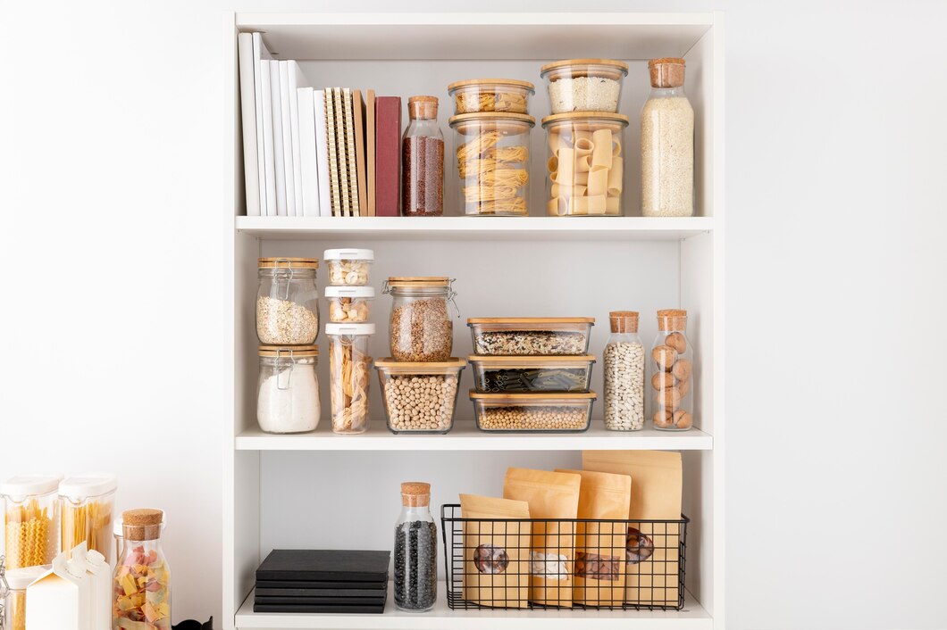 vertical storage tip for small kitchens