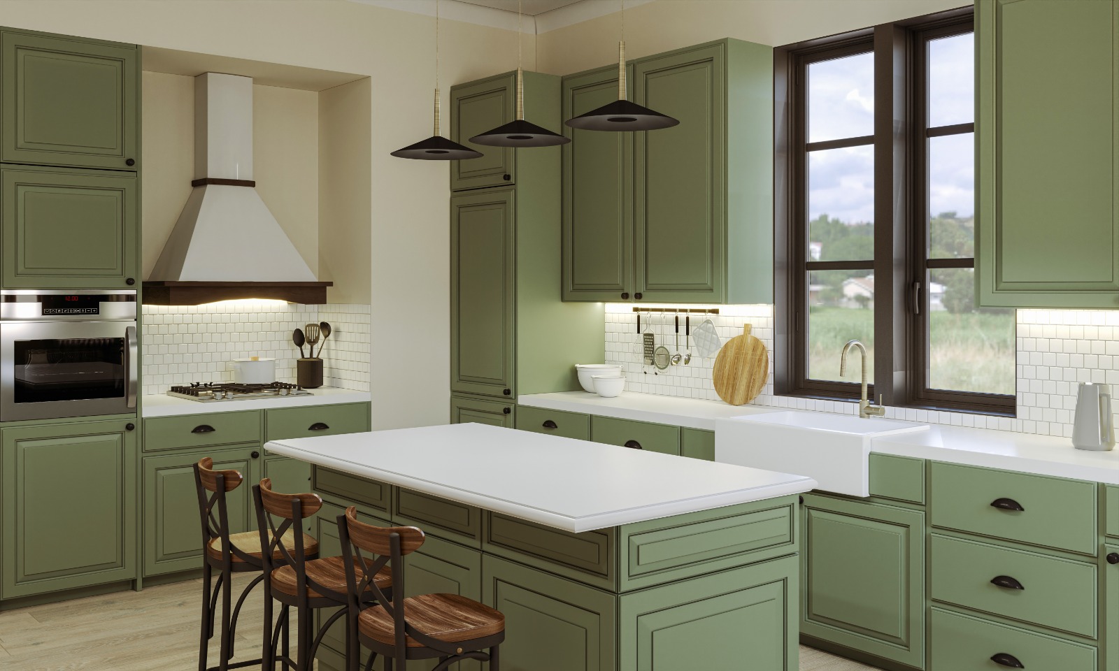Green color cabinet design ideas for san diego homes