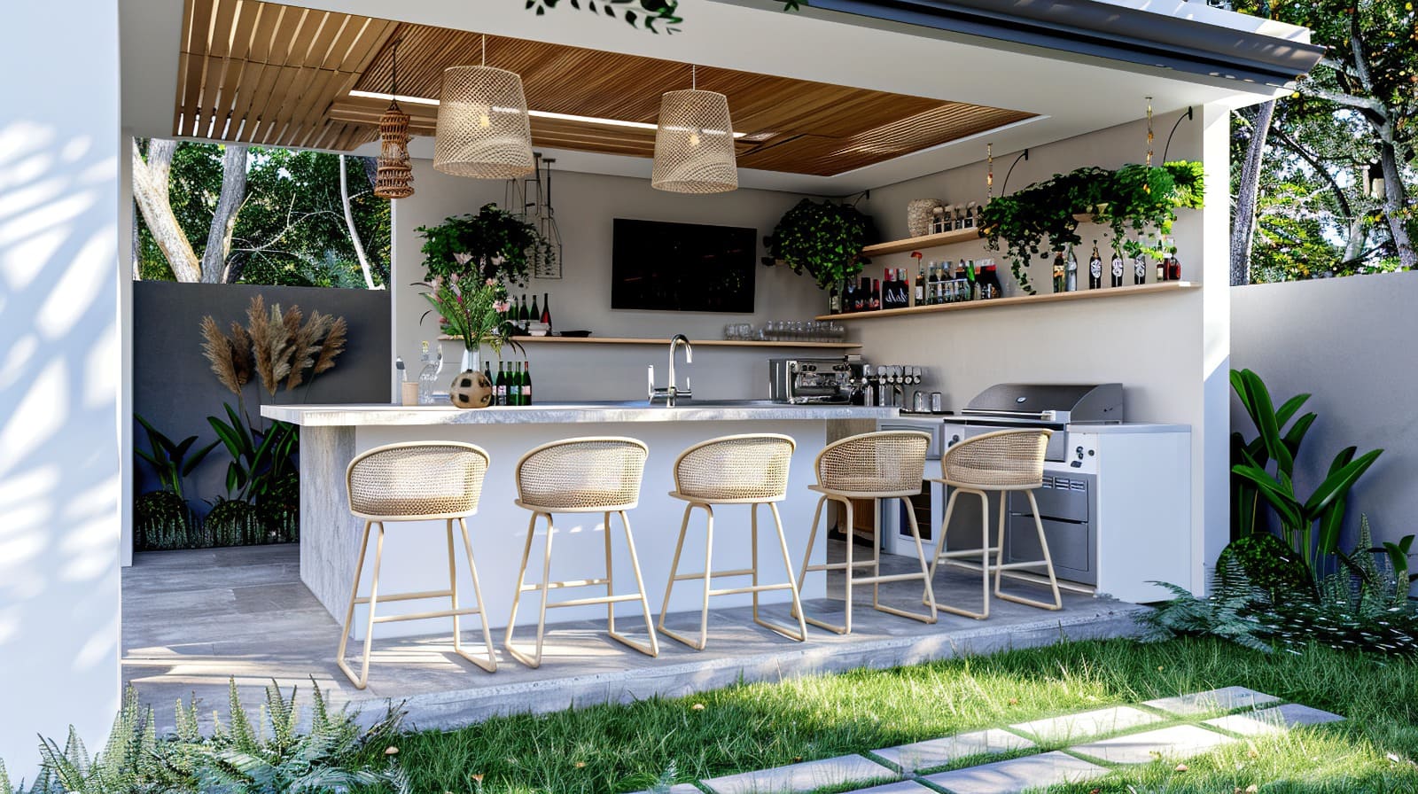 coastal outdoor kitchen ideas