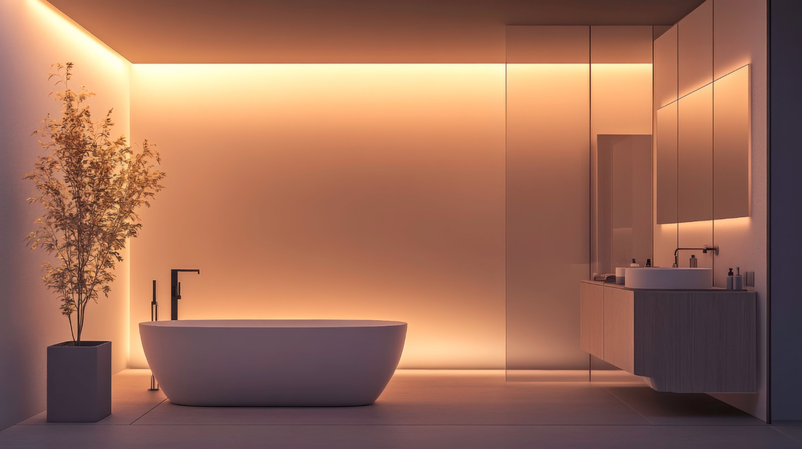 Layered Lighting Design for sandiego bathrooms