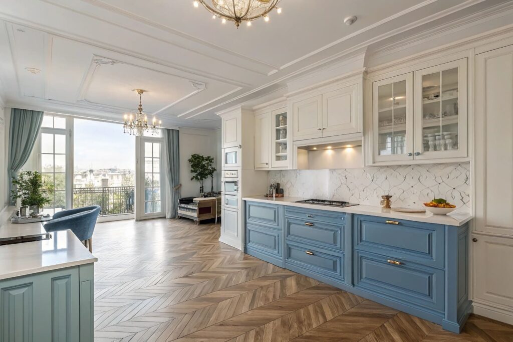 kitchen design for premium look with a good space management