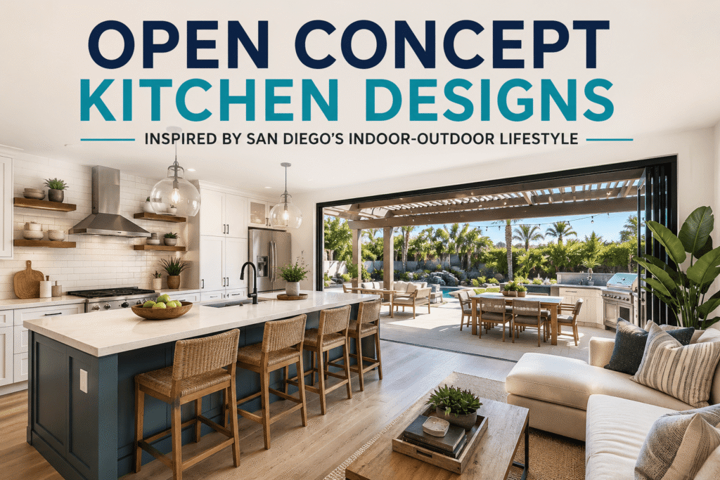 Open Concept Kitchen Designs Inspired by San Diego’s Indoor-Outdoor Lifestyle
