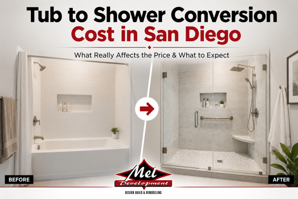 tub to shower conversion cost san diego